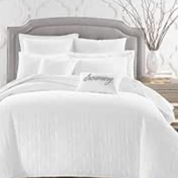 Charter Club Damask Designs Woven Tile Comforter Set, King, White, 3-Piece - Picture 1 of 4
